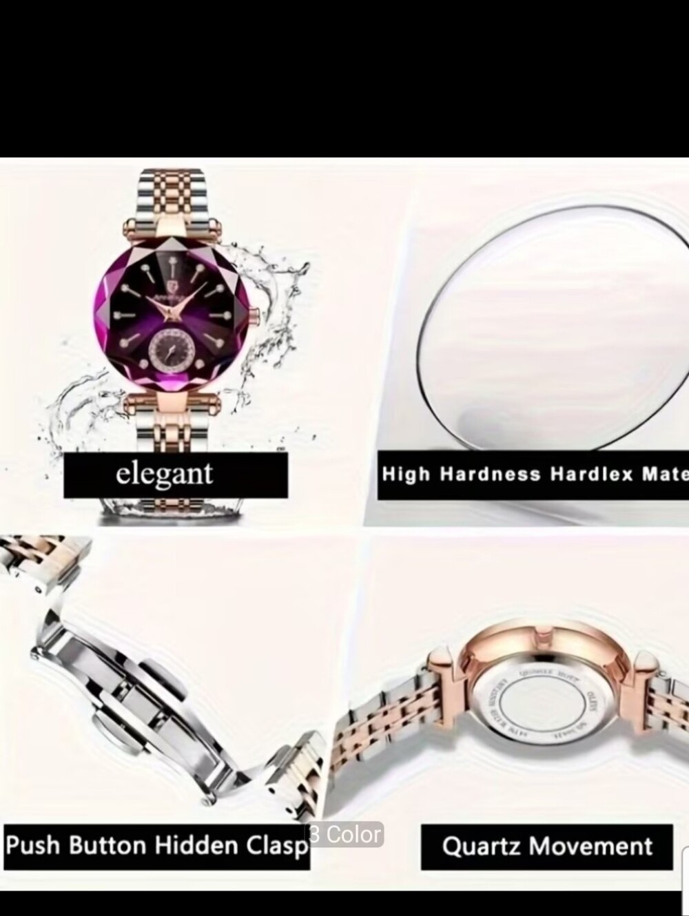 Minimalist Women'S Watch And Bracelet Set - Picture 2 of 5